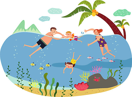 전신 나무 식물 구름 여자 남자 딸 행복 아들 어린이 바다 일러스트 가족 물놀이 엄마 조개 산 함께함 어류 사람 여러명 성인 야자수 수영 화목 게 돌_바위 바위 해조류 아빠 잠수 가정의달 튜브 국내일러스트 AI파일 자연요소 감정 다수 컨셉 관계 놀이 어패류 갑각류 수중동물 수상스포츠 해양식물 5월 파일형식 벡터