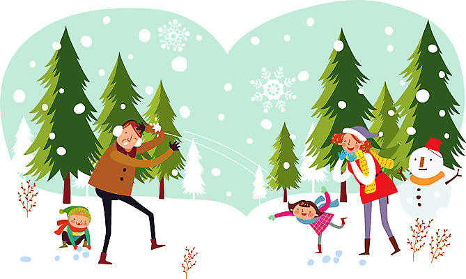 전신 나무 식물 계절 여자 남자 딸 행복 아들 어린이 겨울 일러스트 가족 눈사람 엄마 함께함 사람 여러명 성인 화목 눈 아빠 가정의달 눈싸움 국내일러스트 AI파일 자연요소 감정 다수 컨셉 관계 날씨 눈_날씨 5월 싸움 파일형식 벡터