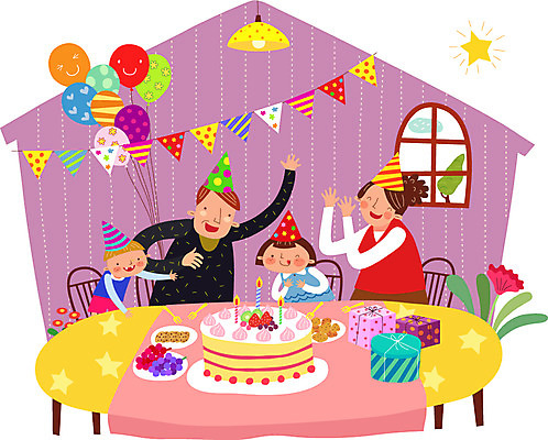 식물 여자 남자 꽃 딸 행복 별 아들 어린이 과일 일러스트 창문 가족 탁자 엄마 전등 함께함 선물 사람 앉기 여러명 상반신 성인 선물상자 케이크 화목 생일파티 생일 아빠 가정의달 풍선 가랜드 생일상 국내일러스트 AI파일 자연요소 기념일 감정 가구 다수 컨셉 관계 모션 디저트 조명 상자 5월 파티용품 파일형식 벡터