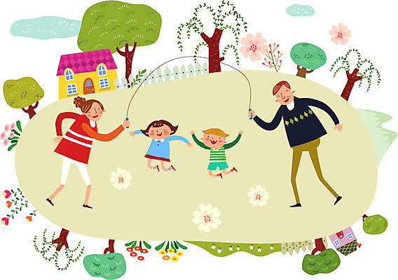 전신 나무 식물 구름 여자 남자 꽃 딸 행복 아들 어린이 일러스트 가족 놀이 엄마 협력 주택 함께함 사람 여러명 성인 울타리 운동 점프 화목 아빠 줄넘기 가정의달 국내일러스트 AI파일 자연요소 감정 다수 컨셉 관계 모션 건강 건물 담장 5월 파일형식 벡터