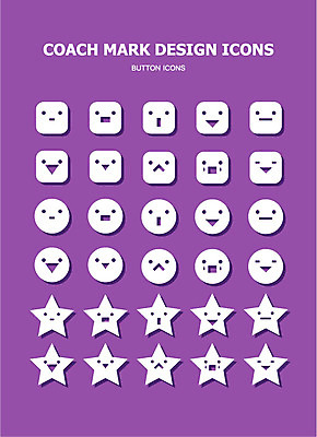 모양 도형 아이콘 캐릭터 별 버튼 표정 사람없음 세트 사각형 웹 어플리케이션 코치마크 2D아이콘 AI파일 자연요소 인터넷 심볼 파일형식 벡터