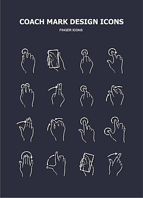 모양 아이콘 손 화살표 손가락 손짓 사람없음 세트 사각형 웹 터치 어플리케이션 코치마크 2D아이콘 AI파일 도형 인터넷 모션 신체부위 심볼 파일형식 벡터