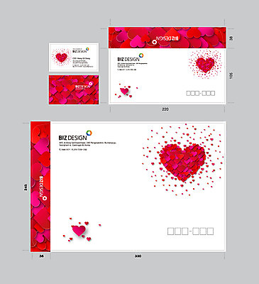 템플릿 문양 컬러 무늬 명함 명함템플릿 봉투 서류봉투 편지봉투 사람없음 빨간색 세트 하트 패키지 봉투템플릿 우편봉투 비즈디자인 이미지템플릿 AI파일 모양 편지 우편물 파일형식 벡터