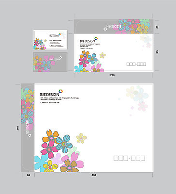 템플릿 문양 꽃 무늬 꽃무늬 명함 명함템플릿 봉투 서류봉투 편지봉투 사람없음 세트 컬러풀 패키지 봉투템플릿 우편봉투 비즈디자인 이미지템플릿 AI파일 식물 컬러 편지 우편물 파일형식 벡터