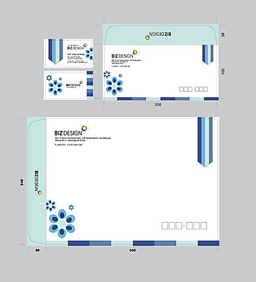 템플릿 문양 꽃 컬러 무늬 꽃무늬 명함 명함템플릿 봉투 서류봉투 편지봉투 사람없음 파란색 세트 패키지 봉투템플릿 우편봉투 비즈디자인 이미지템플릿 AI파일 식물 편지 우편물 파일형식 벡터