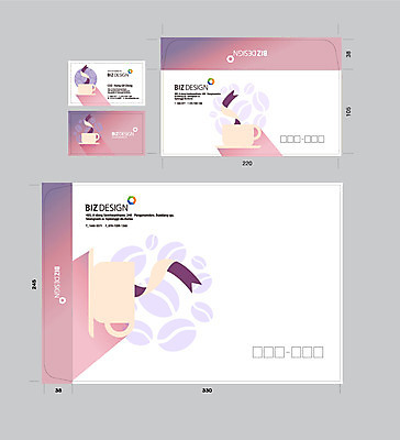 템플릿 리본 커피 명함 명함템플릿 봉투 서류봉투 편지봉투 사람없음 세트 컬러풀 보라색 원두 커피잔 패키지 봉투템플릿 우편봉투 비즈디자인 이미지템플릿 AI파일 음료 컬러 잔 편지 우편물 파일형식 벡터