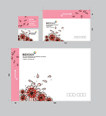 식물 템플릿 꽃잎 꽃 자연 명함 명함템플릿 봉투 서류봉투 편지봉투 사람없음 세트 패키지 봉투템플릿 우편봉투 비즈디자인 이미지템플릿 AI파일 편지 우편물 생태계 파일형식 벡터