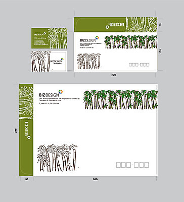 나무 식물 템플릿 명함 명함템플릿 봉투 서류봉투 편지봉투 사람없음 세트 대나무 패키지 봉투템플릿 우편봉투 비즈디자인 이미지템플릿 AI파일 편지 우편물 파일형식 벡터