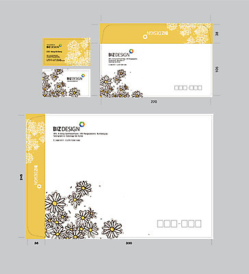 식물 템플릿 꽃 명함 명함템플릿 봉투 서류봉투 편지봉투 사람없음 세트 흰색 데이지 패키지 봉투템플릿 우편봉투 비즈디자인 이미지템플릿 AI파일 컬러 편지 우편물 파일형식 벡터