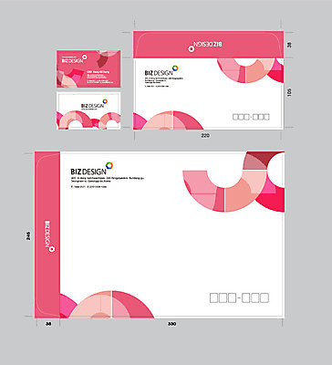 템플릿 문양 분홍색 컬러 무늬 곡선 명함 명함템플릿 봉투 서류봉투 편지봉투 사람없음 세트 패키지 봉투템플릿 우편봉투 비즈디자인 이미지템플릿 AI파일 선 편지 우편물 파일형식 벡터