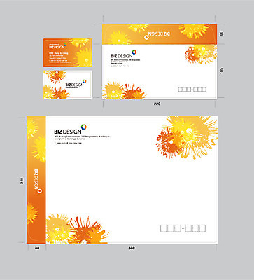 템플릿 문양 컬러 무늬 꽃무늬 명함 명함템플릿 봉투 서류봉투 편지봉투 사람없음 세트 노란색 주황색 패키지 봉투템플릿 우편봉투 비즈디자인 이미지템플릿 AI파일 꽃 편지 우편물 파일형식 벡터