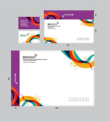 도형 템플릿 문양 선 무늬 곡선 명함 명함템플릿 봉투 서류봉투 편지봉투 사람없음 세트 컬러풀 패키지 겹침 봉투템플릿 우편봉투 비즈디자인 이미지템플릿 AI파일 컬러 편지 우편물 파일형식 벡터