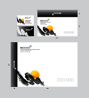 템플릿 문양 컬러 무늬 명함 명함템플릿 붓터치 봉투 서류봉투 편지봉투 사람없음 세트 태양 검은색 주황색 패키지 봉투템플릿 우편봉투 비즈디자인 이미지템플릿 AI파일 자연요소 편지 우편물 파일형식 벡터