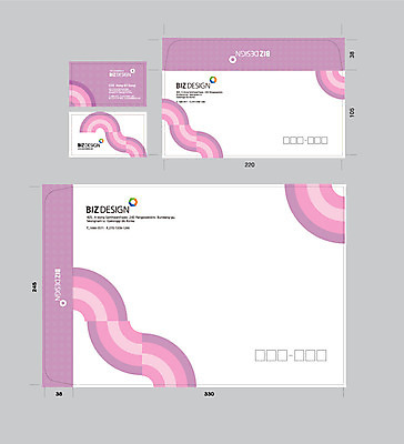 템플릿 문양 분홍색 컬러 무늬 곡선 명함 명함템플릿 봉투 서류봉투 편지봉투 사람없음 세트 패키지 봉투템플릿 우편봉투 비즈디자인 이미지템플릿 AI파일 선 편지 우편물 파일형식 벡터