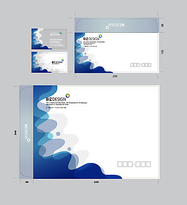 템플릿 문양 물결 컬러 무늬 곡선 명함 명함템플릿 봉투 서류봉투 편지봉투 사람없음 파란색 세트 패키지 봉투템플릿 우편봉투 비즈디자인 이미지템플릿 AI파일 선 편지 우편물 파일형식 벡터