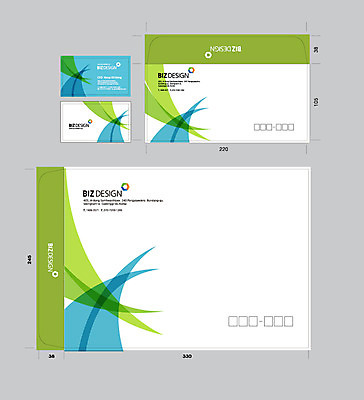 템플릿 문양 컬러 무늬 곡선 명함 명함템플릿 봉투 서류봉투 편지봉투 사람없음 초록색 파란색 세트 패키지 겹침 봉투템플릿 우편봉투 비즈디자인 이미지템플릿 AI파일 선 편지 우편물 파일형식 벡터