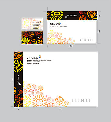 도형 템플릿 문양 무늬 꽃무늬 명함 명함템플릿 봉투 서류봉투 편지봉투 사람없음 세트 패키지 봉투템플릿 우편봉투 비즈디자인 이미지템플릿 AI파일 꽃 편지 우편물 파일형식 벡터