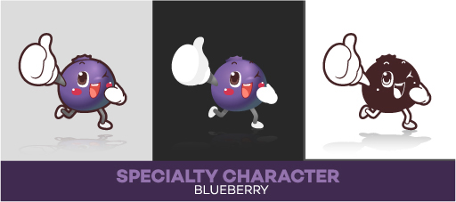 캐릭터 과일 일러스트 홍보캐릭터 사람없음 라벨 보라색 알림 블루베리 특산물 컬러푸드 과일캐릭터 특산물캐릭터 마스코트 블루베리캐릭터 일러캐릭터 AI파일 컬러 프레임 파일형식 벡터