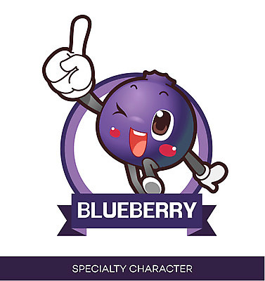 캐릭터 과일 일러스트 홍보캐릭터 사람없음 라벨 보라색 알림 블루베리 특산물 컬러푸드 과일캐릭터 특산물캐릭터 마스코트 블루베리캐릭터 일러캐릭터 AI파일 컬러 프레임 파일형식 벡터