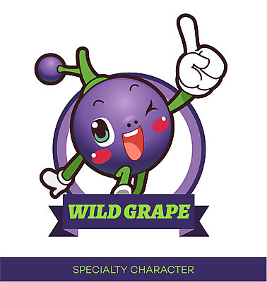 캐릭터 과일 일러스트 홍보캐릭터 사람없음 라벨 보라색 알림 특산물 컬러푸드 과일캐릭터 특산물캐릭터 마스코트 머루 산머루 일러캐릭터 AI파일 열매 컬러 프레임 파일형식 벡터