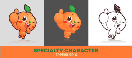 캐릭터 과일 일러스트 홍보캐릭터 귤 사람없음 라벨 주황색 알림 특산물 컬러푸드 과일캐릭터 특산물캐릭터 마스코트 일러캐릭터 AI파일 컬러 프레임 파일형식 벡터
