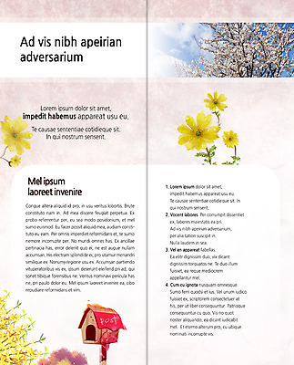 PSD 나무 식물 구름 템플릿 편집 표지디자인 북디자인 출판디자인 계절 꽃 내지 리플렛 백그라운드 2단접지 북커버 자연 하늘 팜플렛 사람없음 봄 우체통 이미지템플릿 자연요소 생태계 파일형식