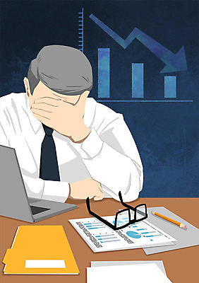 PSD 남자 안경 중년 일러스트 한명 사람 성인 노트북 연필 비즈니스맨 좌절 주식 하락 문서 열정 국내일러스트 1 잡화 감정 컨셉 비즈니스 학용품 금융 전자제품 필기구 직장인 파일형식