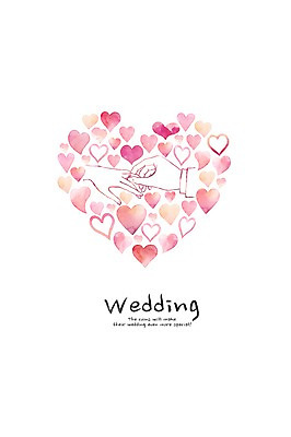 PSD 템플릿 손 손글씨 여자 남자 꽃 행복 결혼 카드템플릿 캘리그라피 수채화 사랑 사람 성인 두명 신체부위 하트 축하 반지 청첩장 심플 초대장 감성 성인만 이미지템플릿 모양 식물 감정 컨셉 장신구 카드_감사 이벤트 파일형식