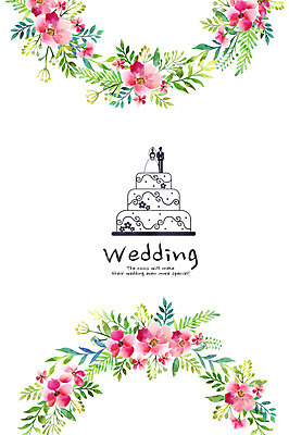 PSD 식물 템플릿 꽃 행복 결혼 카드템플릿 캘리그라피 수채화 사랑 사람없음 케이크 축하 청첩장 심플 초대장 감성 이미지템플릿 감정 컨셉 디저트 카드_감사 이벤트 파일형식