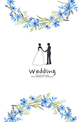 PSD 식물 템플릿 손글씨 여자 남자 꽃 행복 신부 신랑 결혼 카드템플릿 캘리그라피 수채화 사랑 사람 성인 두명 축하 청첩장 심플 초대장 감성 성인만 이미지템플릿 감정 컨셉 카드_감사 이벤트 파일형식