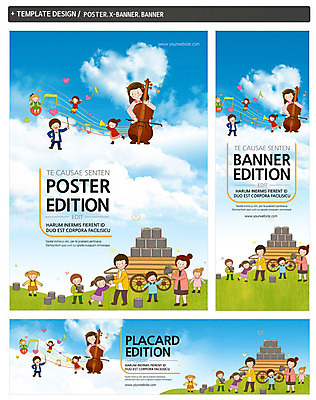 PSD 구름 템플릿 배너 배너템플릿 여자 남자 가로배너 ZIP 포스터 세로배너 어린이 악기 음악 캠페인 연주 음표 하늘 서기 사람 여러명 성인 앞모습 세트 수레 현수막 봉사 첼로 나눔 연탄 자연요소 기호 뷰포인트 다수 모션 문화예술 가로 세로 카트 도움 파일형식 찰현악기