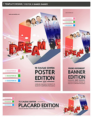 PSD 템플릿 배너 배너템플릿 여자 어린이교육 남자 가로배너 ZIP 포스터 세로배너 어린이 사람 동양인 여러명 상반신 세트 꿈 한국인 현수막 어린이만 교육 다수 인종 가로 세로 파일형식