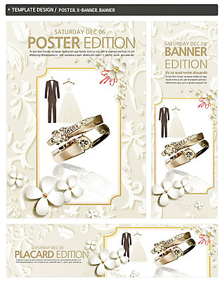 PSD 식물 템플릿 배너 배너템플릿 가로배너 꽃 ZIP 포스터 리본 세로배너 웨딩드레스 결혼 정장 턱시도 사람없음 세트 현수막 반지 웨딩박람회 드레스 옷 장신구 이벤트 가로 세로 박람회 파일형식