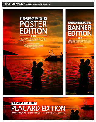 PSD 구름 템플릿 배너 배너템플릿 가로배너 실루엣 ZIP 포스터 세로배너 여행 안기 하늘 서기 사람 상반신 두명 세트 노을 현수막 강가 역광 자연요소 모션 촬영기법 가로 세로 강 파일형식