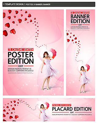 전신 PSD 템플릿 배너 배너템플릿 드레스 여자 가로배너 ZIP 포스터 세로배너 분홍색 컬러 사랑 한명 서기 사람 성인 앞모습 세트 현수막 하트 여자만 여자한명만 성인여자만 성인만 모양 1 옷 감정 뷰포인트 모션 가로 세로 파일형식
