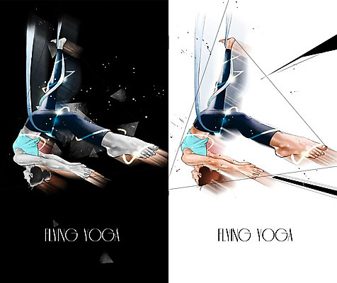 PSD 여자 스포츠 포즈 백그라운드 이동 일러스트 요가 매달리기 사람 성인 두명 표현 끈 역동적 플라잉요가 성인여자만 국내일러스트 웰빙 컨셉 모션 여자만 성인만 파일형식