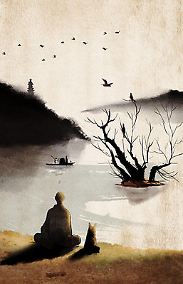 주간 PSD 나무 남자 종교 백그라운드 불교 일러스트 조류 산 수묵화 한명 사람 풍경 성인 야외 반려동물 강 탑 강아지 신비 승려 뱃사공 중 고목 승 선박 국내일러스트 자연요소 식물 동물 1 건축물 컨셉 수상교통 미술 개 성직자 파일형식