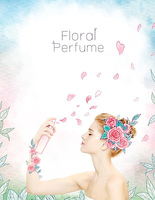 PSD 서양인 외국인 식물 편집이미지 여자 꽃 포토일러 한명 사람 성인 뷰티 화장품 순수 활기 미스트 청순 여자만 여자한명만 성인여자만 성인만 이미지편집 1 컨셉 인종 파일형식