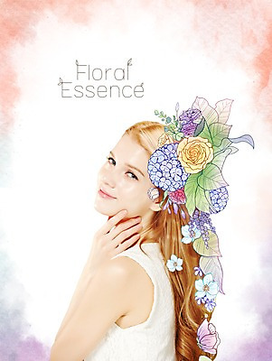 PSD 서양인 외국인 식물 편집이미지 여자 꽃 포토일러 한명 사람 성인 뷰티 순수 활기 청순 여자만 여자한명만 성인여자만 성인만 이미지편집 1 컨셉 인종 파일형식