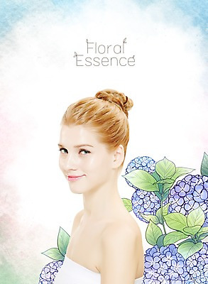 PSD 서양인 외국인 식물 편집이미지 여자 꽃 포토일러 한명 사람 성인 뷰티 순수 활기 청순 여자만 여자한명만 성인여자만 성인만 이미지편집 1 컨셉 인종 파일형식