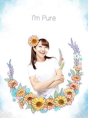 PSD 식물 편집이미지 여자 꽃 포토일러 한명 사람 동양인 성인 뷰티 한국인 순수 활기 청순 여자만 여자한명만 성인여자만 성인만 이미지편집 1 컨셉 인종 파일형식