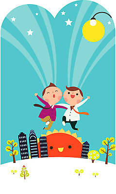 나무 식물 남자 별 가로등 일러스트 사람 빌딩 성인 두명 파이팅 일몰 기쁨 직장인 퇴근 격려 남자만 성인남자만 성인만 국내일러스트 AI파일 자연요소 직업 공공시설 감정 모션 건물 노을 출퇴근 파일형식 벡터