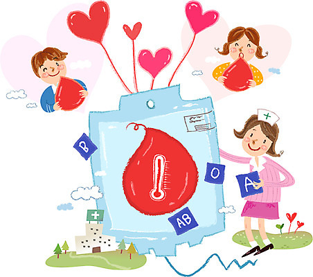 여자 남자 어린이 캠페인 일러스트 병원 사랑 사람 성인 세명 희망 간호사 하트 봉사 혈액 복지 헌혈 혈액형 혈액주머니 국내일러스트 AI파일 모양 감정 의학 의료진 도움 사회이슈 파일형식 벡터