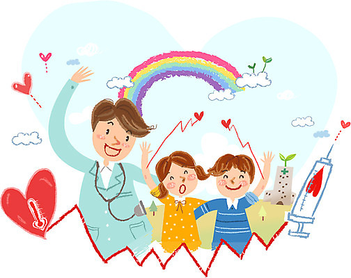여자 남자 어린이 캠페인 무지개 일러스트 병원 사랑 사람 세명 희망 의사 하트 봉사 혈액 복지 헌혈 어린이만 국내일러스트 AI파일 자연요소 모양 감정 의학 의료진 도움 사회이슈 파일형식 벡터
