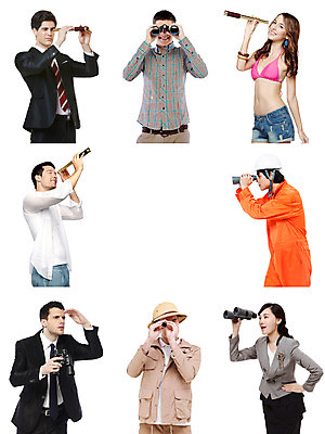 JPG 서양인 외국인 편집이미지 여자 남자 사람 동양인 여러명 성인 쌍안경 일안경 한국인 관찰 디지털합성 몽타주 디지털아트 성인만 편집실사 다수 모션 인종 망원경 CG 파일형식