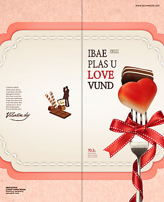 PSD 템플릿 편집 표지디자인 북디자인 커플 출판디자인 여자 표지 남자 실루엣 리본 음식 리플렛 커플라이프 백그라운드 포크 2단접지 북커버 데이이벤트 발렌타인데이 서기 사람 이벤트 팜플렛 두명 옆모습 초콜릿 하트 이미지템플릿 모양 라이프스타일 식기 기념일 뷰포인트 관계 모션 디저트 촬영기법 파일형식