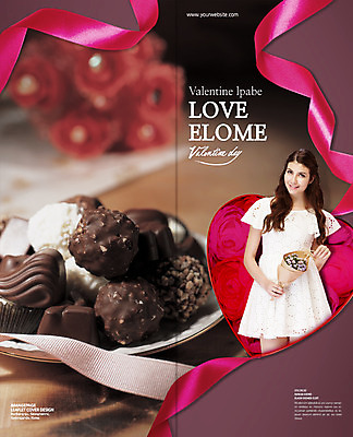 PSD 서양인 외국인 템플릿 편집 접시 표지디자인 북디자인 출판디자인 원피스 여자 표지 꽃 리본 음식 리플렛 백그라운드 2단접지 북커버 데이이벤트 발렌타인데이 한명 웃음 들기 사람 이벤트 팜플렛 상반신 20대 성인 초콜릿 하트 여자만 여자한명만 성인여자만 청년만 청년여자만 성인한명만 청년여자한명만 성인여자한명만 성인만 이미지템플릿 모양 식물 1 식기 옷 기념일 모션 디저트 표정 인종 청년 파일형식