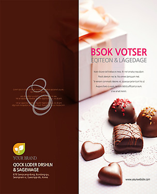 PSD 템플릿 편집 표지디자인 북디자인 출판디자인 표지 리본 음식 리플렛 백그라운드 2단접지 북커버 데이이벤트 발렌타인데이 선물 이벤트 팜플렛 사람없음 선물상자 초콜릿 이미지템플릿 기념일 디저트 상자 파일형식
