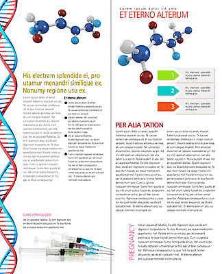 PSD 템플릿 편집 표지디자인 북디자인 출판디자인 내지 리플렛 과학 백그라운드 무늬 2단접지 북커버 실험 주사기 팜플렛 사람없음 치료 생명공학 원자 염색체 이미지템플릿 의학 의료기기 파일형식