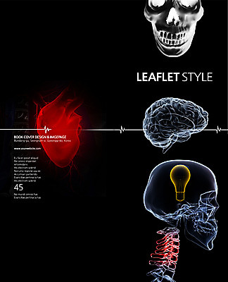 PSD 템플릿 편집 표지디자인 북디자인 출판디자인 내지 리플렛 백그라운드 신체 2단접지 북커버 전구 뼈 해골 건강 팜플렛 사람없음 치료 머리 심장 맥박 장기 뇌 이미지템플릿 의학 신체부위 장기_의학 파일형식